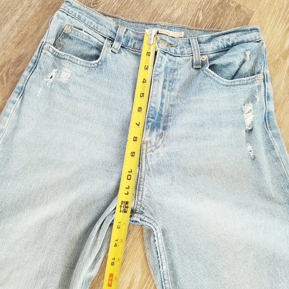 Levi's 70's High Flare High Waist Wide Leg Flare Denim Vintage Inspired Jeans 29 - Picture 11 of 16